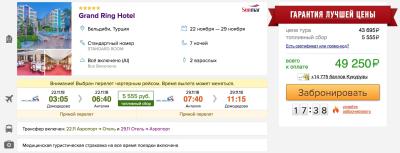 Детали тура